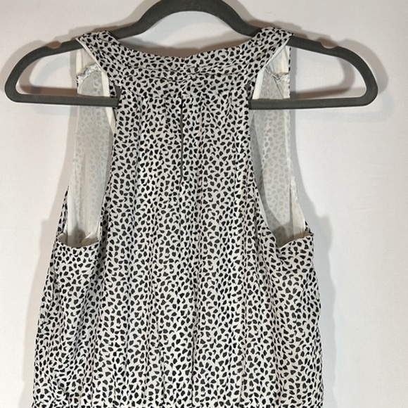 H&M Black & White Speckled Mini Chiffon Dress NWT - Picture 7 of 9